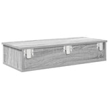 Wall Shelf with Drawers Grey Sonoma 80x31x17 cm Engineered Wood 859955