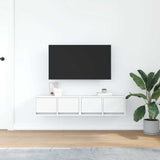 TV Cabinets 2 pcs White 60x31x25.5 cm Engineered Wood 861491