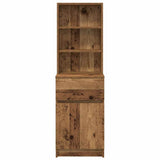 Bedside Cabinet Old Wood 39x35x125 cm Engineered Wood 861317