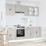 8 Piece Kitchen Cabinet Set Kalmar Grey Sonoma Engineered Wood 3314847