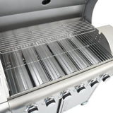 Gas BBQ Grill with 7 Burners Silver Stainless Steel 367594