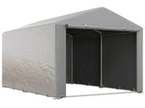 1.6 x 2.2m Garden Storage Shed Tent, with Accessories - Light Grey T3398P317789