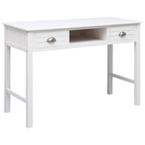 Writing Desk White 110x45x76 cm Wood 284155