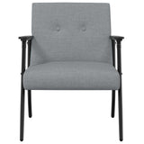 Armchair Light Grey 59 x 75 x 78 cm Fabric 42017690