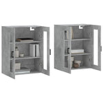 Wall Mounted Cabinets 2 pcs Concrete Grey Engineered Wood 3197941