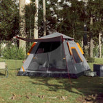 Camping Tent Dome 5-Person Grey and Orange Quick Release 4004148