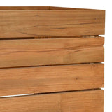 Raised Bed 100x40x72 cm Recycled Teak Wood and Steel 47428