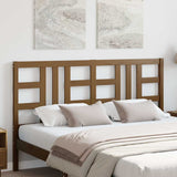 Bed Headboard Honey Brown 166x4x100 cm Solid Wood Pine 817853