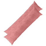 Cushion with Pillow HEERLEN 2 pcs Pink Velvet 926106