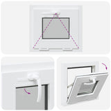 Basement Window Internal Colour White RISOR 45 x 40 cm 42047782