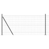 Welded Wire Fence with Concrete Base 10 x 0.8 m 3350917