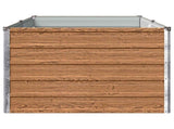Raised Garden Bed Wood Brown 160 x 80 x 55 cm cold-rolled steel 8006394