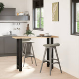 Bar Table Legs Black 2 pcs 40x cm Steel 4013336