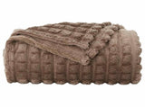 Throw Blankets 6 pcs Camel 240 x 220 cm Fleece 42016947