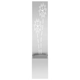 Garden Privacy Screen Silver 32 x 150 cm Galvanised steel 876369