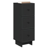 Drawer Cabinet Black 33 x 34.5 x 90 cm Engineered Wood 893926