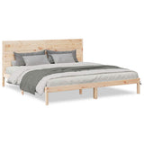 Extra Long Bed Frame without Mattress 200x210 cm Solid Wood 3309277