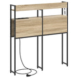 Headboard with Shelf Sonoma oak 75 cm Engineered wood 859666