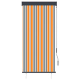 Outdoor Roller Blind 80x250 cm Yellow and Blue 145950