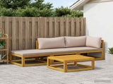 Sofa Set 4 pcs Natural Solid Acacia Wood 3417242