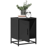 ZNTS Bedside Cabinets 2 pcs Black 40x31x50 cm Engineered Wood and Metal 848710