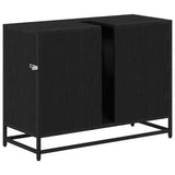 Bathroom Cabinet Black Oak 80 x 33 x 60 cm Engineered Wood 883633