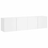 2 Piece Wall-mounted TV Cabinet Set White 80x30x41 cm 836953