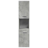 ZNTS 3 Piece Bathroom Furniture Set Concrete Grey Engineered Wood 3324869