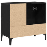Bathroom Cabinet Black Oak 65 x 33 x 60 cm Engineered Wood 862812