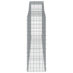 Arched Gabion Baskets 10 pcs 400x50x140/160 cm Galvanised Iron 3147030