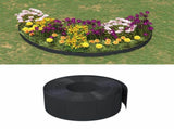 Garden Edging 25 m 20 cm PE Black 42036852
