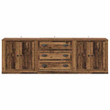 Sideboards 3 pcs Black Oak 210 x 35.5 x 67.5 cm Engineered Wood 3402649