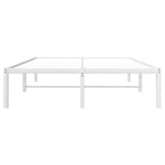 ZNTS Metal Bed Frame without Mattress White 120x190cm 373670