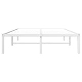 ZNTS Metal Bed Frame without Mattress White 120x190cm 373670