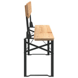 3 Piece Folding Beer Table Set Solid Wood Fir 363112