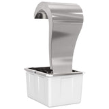 Garden Waterfall Stainless Steel 304 54.5 x 34 x 83 cm Silver 42040591