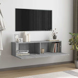 TV Wall Cabinet Grey Sonoma 120x30x30 cm Engineered Wood 815100