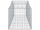Arched Gabion Baskets 9 pcs 200x50x60/80 cm Galvanised Iron 3145605