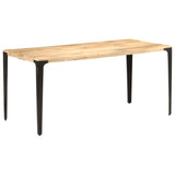 ZNTS Dining Table 160x80x76 cm Solid Mango Wood 286364