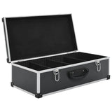 91855 CD Case for 80 CDs Aluminium ABS Black