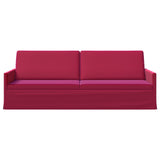 3 Seater Sofa Wine Red 220 x 81 x 82 cm Velvet 42041158