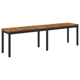 Garden Bench 161 x 35 x 45 cm Solid Acacia Wood Rectangular 901298