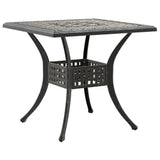 Garden Table Bronze 80x80x75 cm Cast Aluminium 4002811