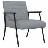 Armchair Light Grey 59 x 75 x 78 cm Fabric 42017670