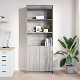 Highboard Grey Sonoma 70x35x180 cm Engineered Wood 3328476