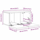 TV Cabinet Set 8 pcs Artisan Oak Engineered Wood 3393353