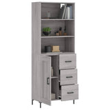 Highboard Grey Sonoma 69.5x34x180 cm Engineered Wood 3190027