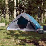 ZNTS Camping Tent Dome 4-Person Blue Waterproof 94647