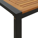 Garden Dining Set Brown Solid Acacia wood 5 Piece Set Durable 3155410