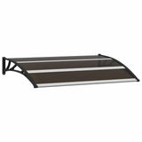 Door Canopy Black 120x75 cm PC 144823